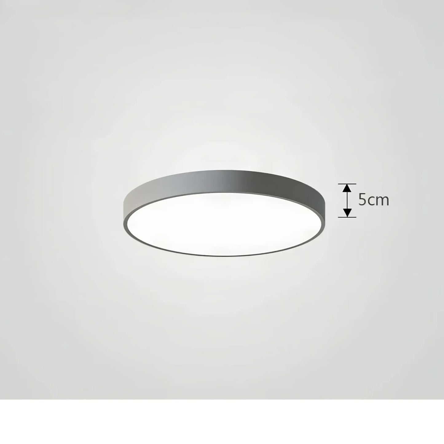 Modern ceiling light with glossy finish