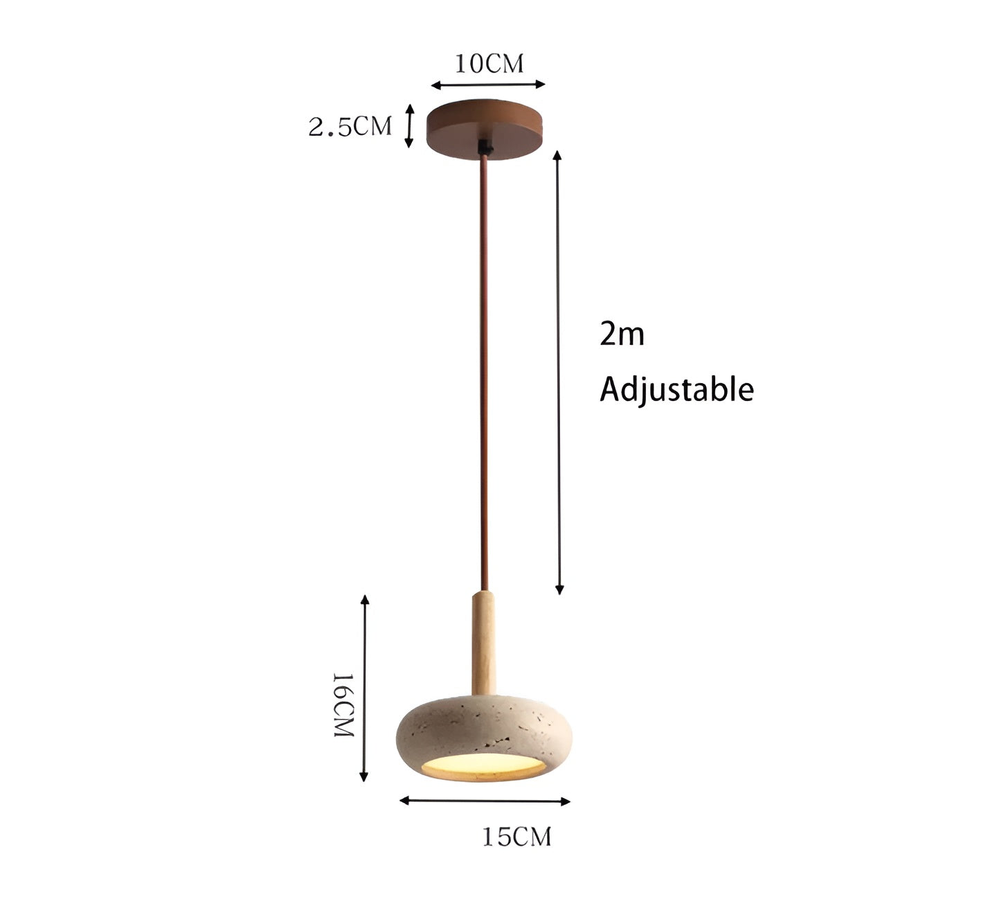 Japanese Wabi-Sabi ceiling light