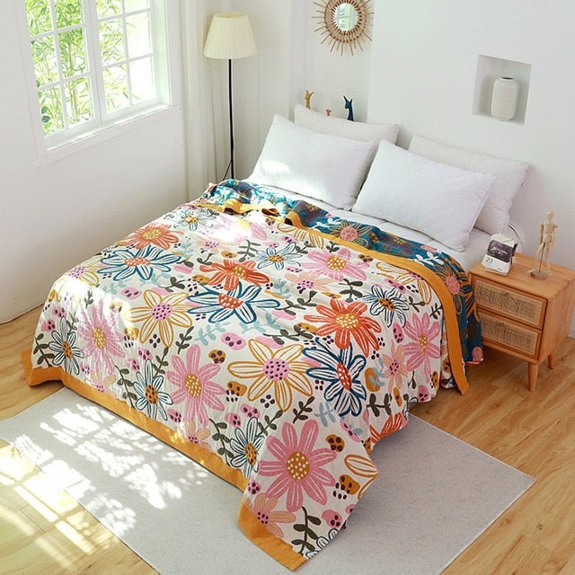 Scandinavian Boho Cotton Throw