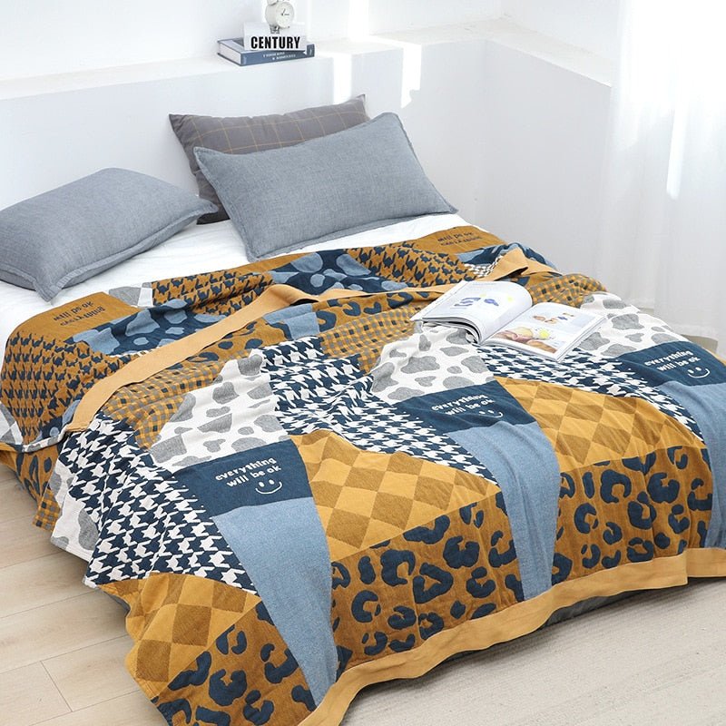 Scandinavian Boho Cotton Throw