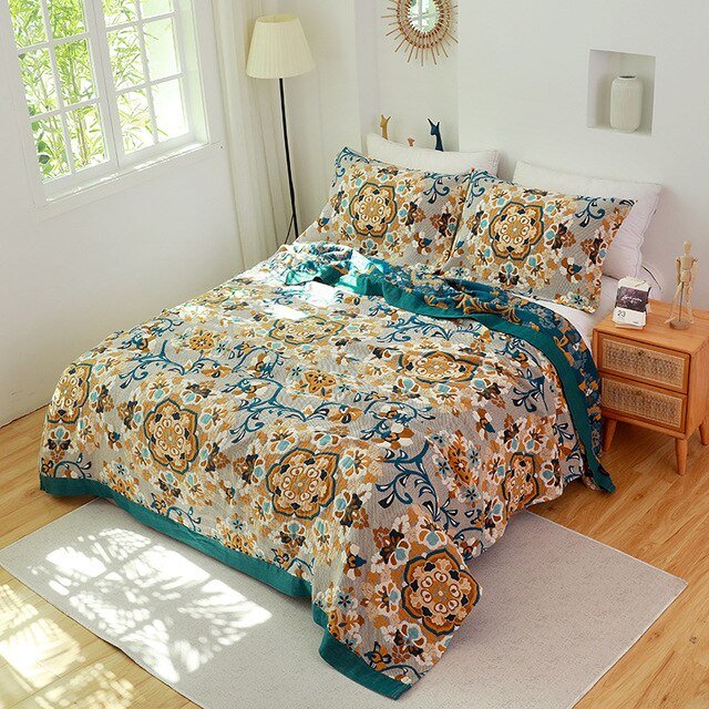Scandinavian Boho Cotton Throw