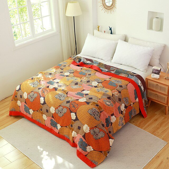 Scandinavian Boho Cotton Throw