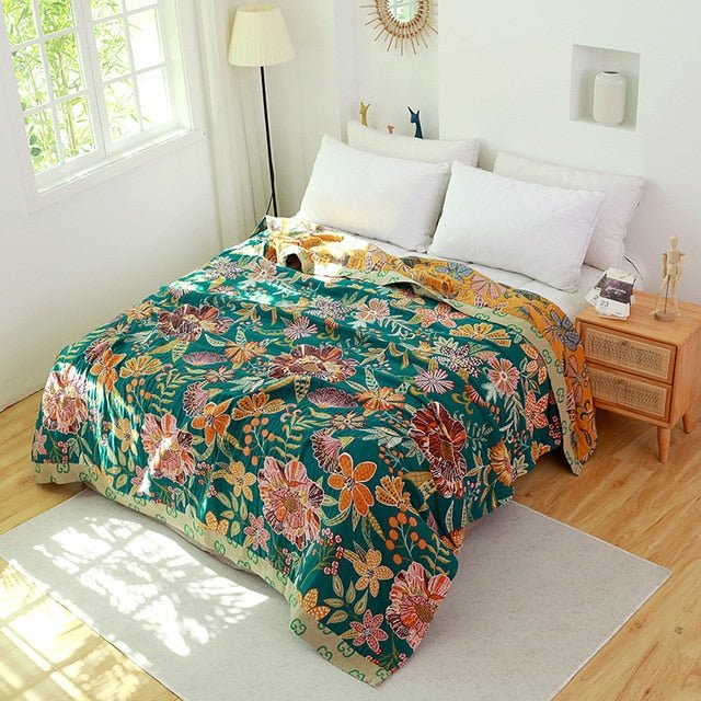 Scandinavian Boho Cotton Throw