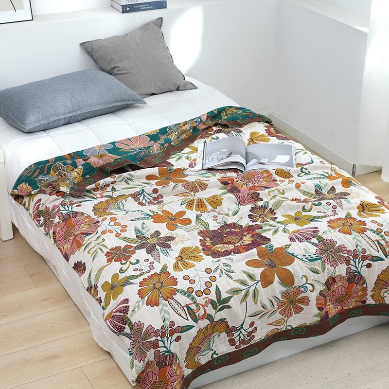 Scandinavian Boho Cotton Throw
