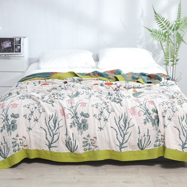 Scandinavian Boho Cotton Throw
