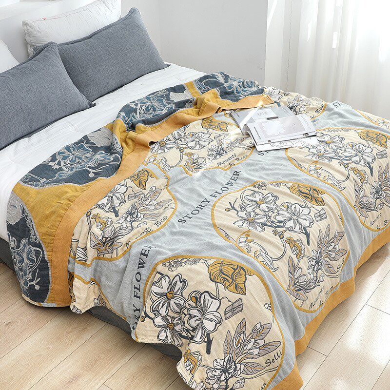 Scandinavian Boho Cotton Throw