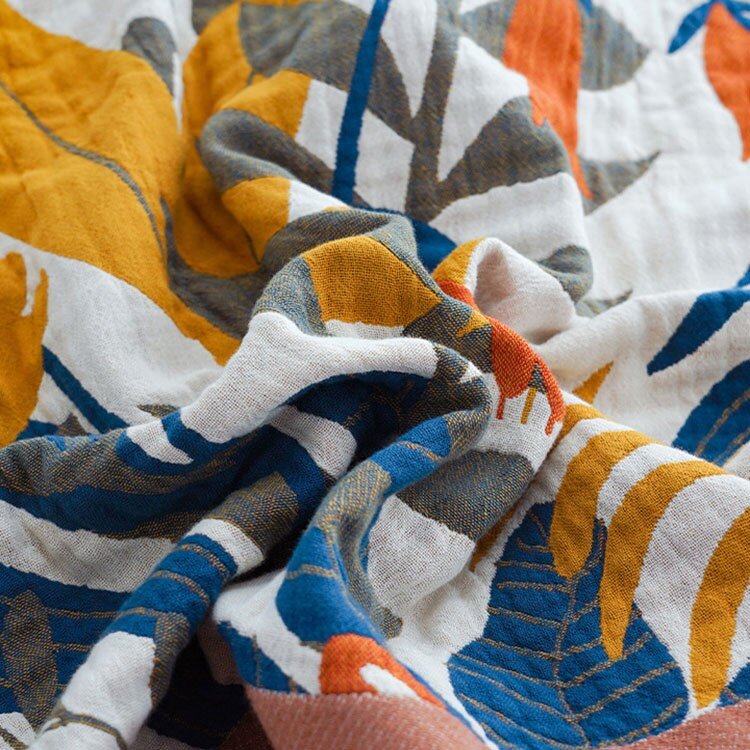 Scandinavian Boho Cotton Throw