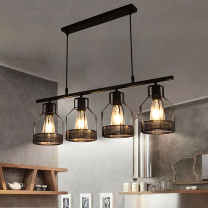 Vintage Black Island Fixture