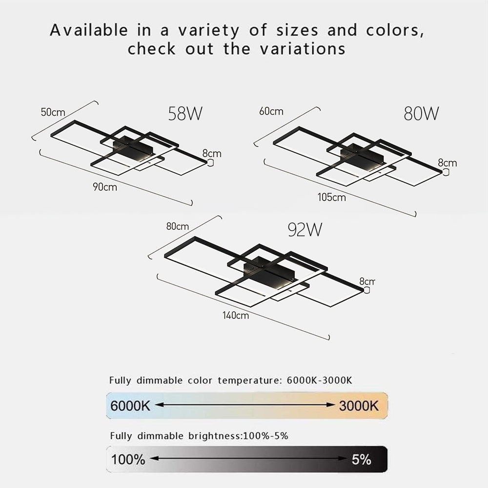 Geometric LED Ceiling Light