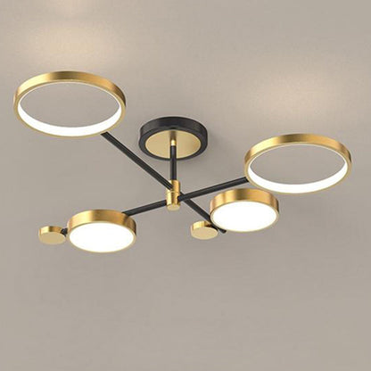 Contemporary Ringed Ceiling Light