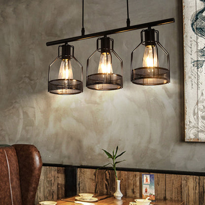 Vintage Black Island Fixture