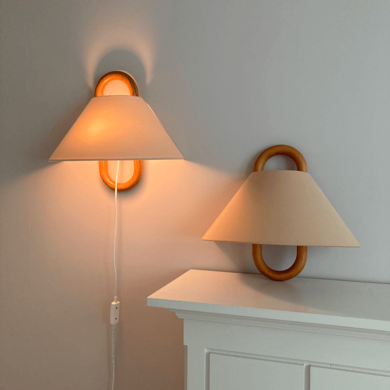 Contemporary Pleated Wall Lamp