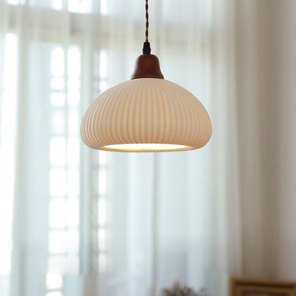 Handcrafted White Ceramic Light