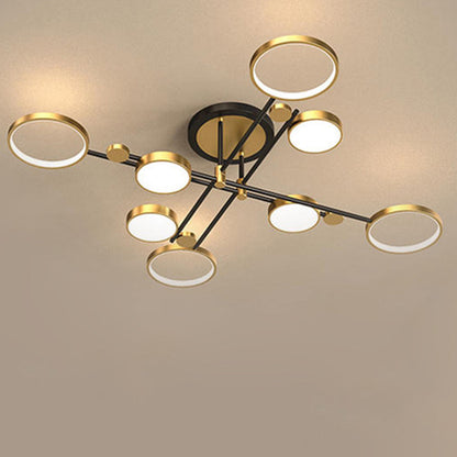 Contemporary Ringed Ceiling Light