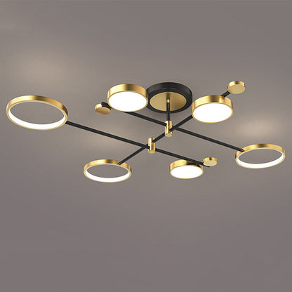 Contemporary Ringed Ceiling Light