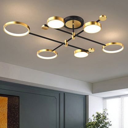 Contemporary Ringed Ceiling Light