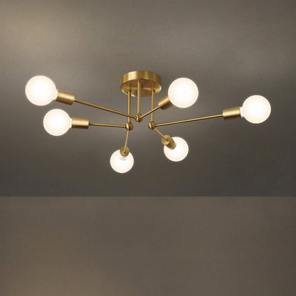 Gold Cluster Iron Ceiling Light