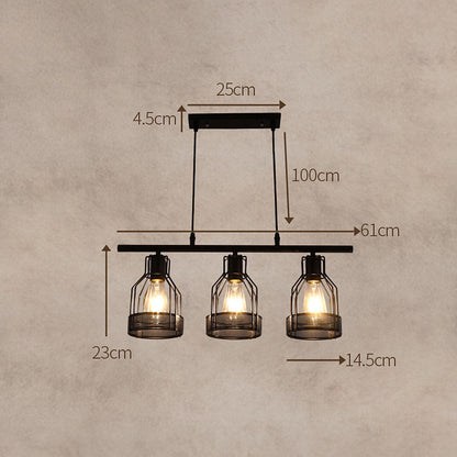 Vintage Black Island Fixture