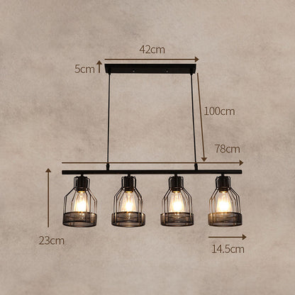 Vintage Black Island Fixture