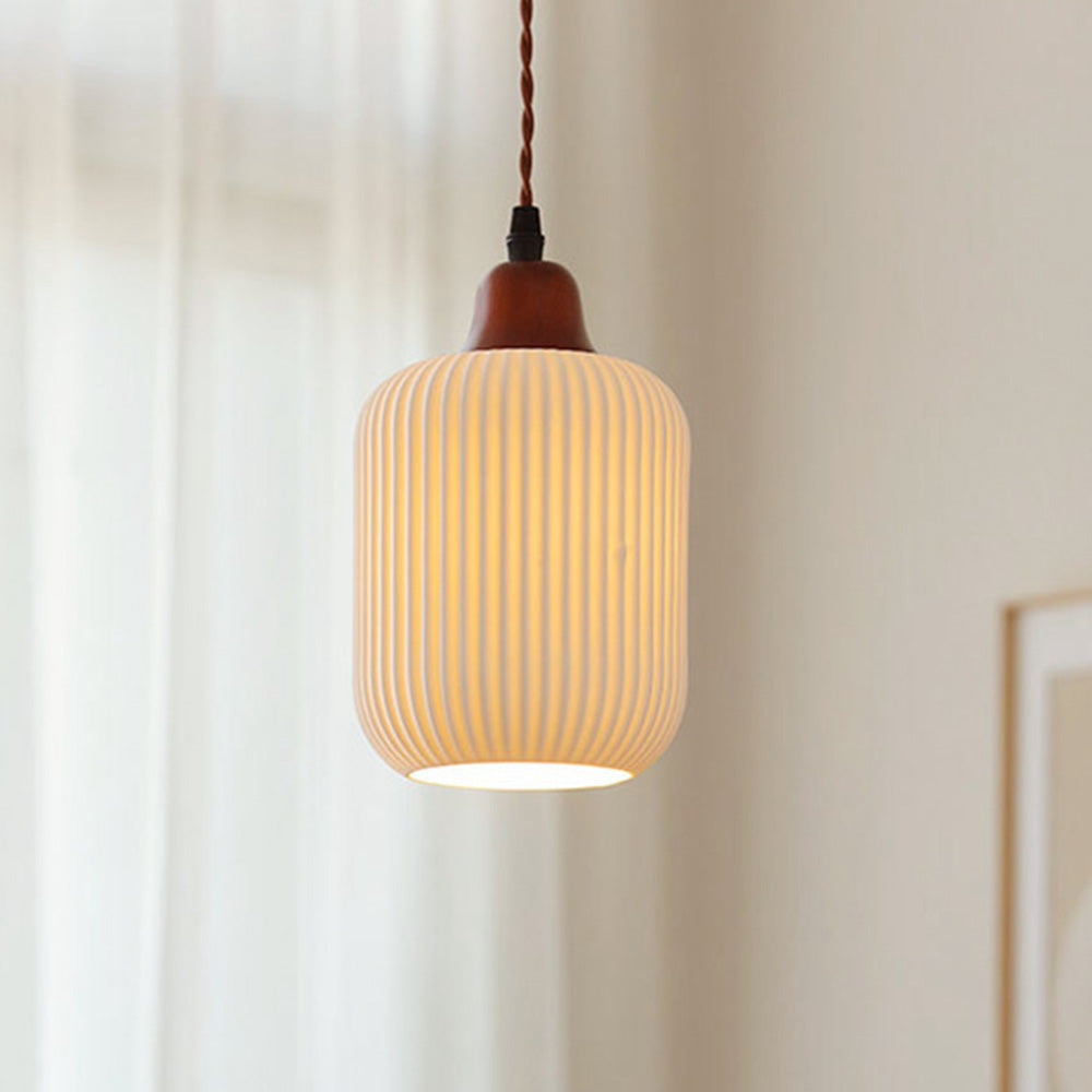 Handcrafted White Ceramic Light