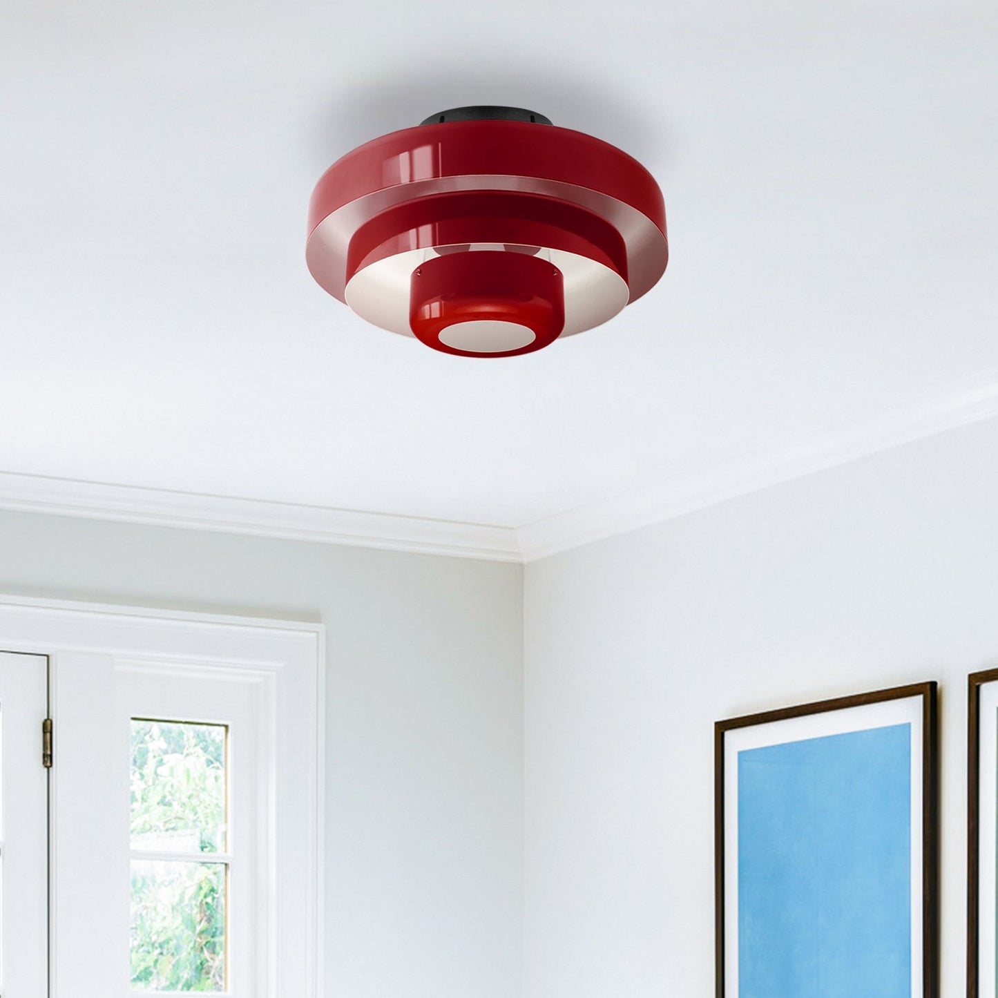 Mid-Century Flush Mount Light