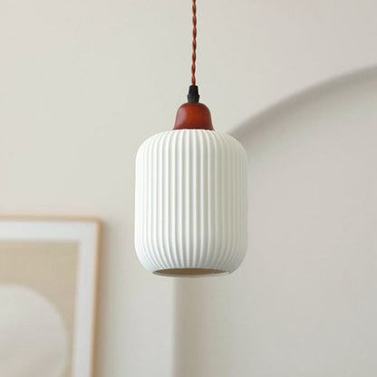 Handcrafted White Ceramic Light