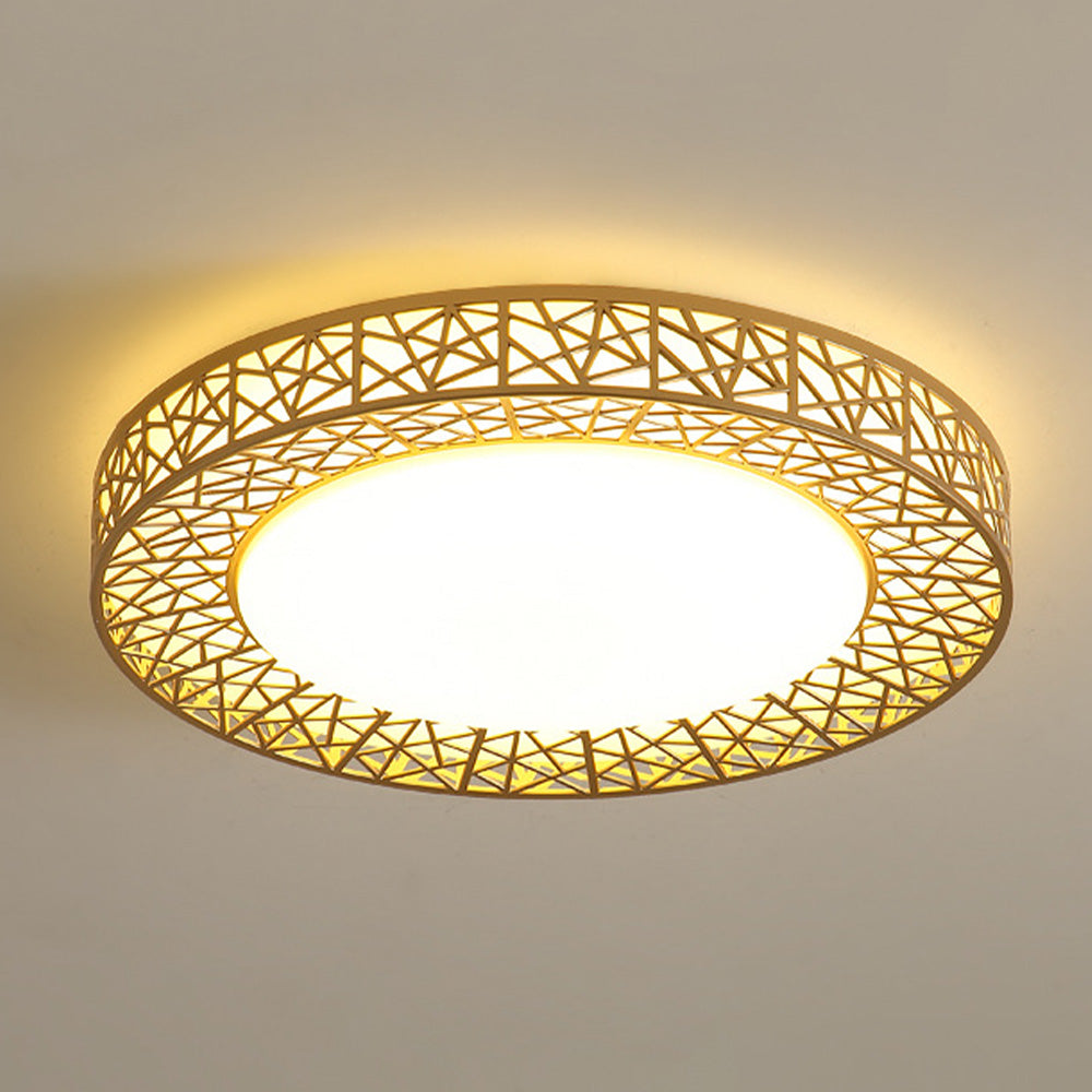 Geometric Flush Ceiling Lamp
