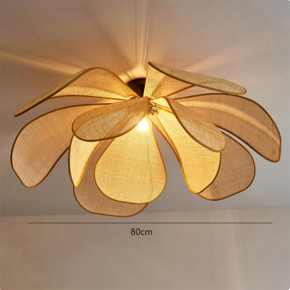 Rattan Petal Ceiling Light
