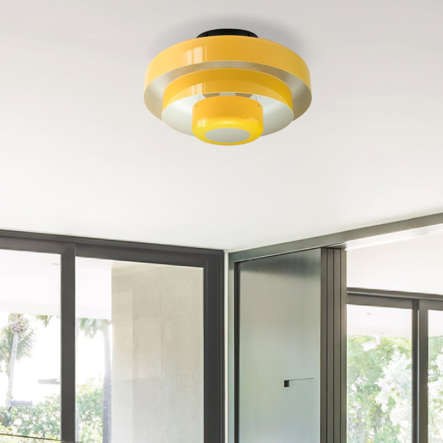 Mid-Century Flush Mount Light