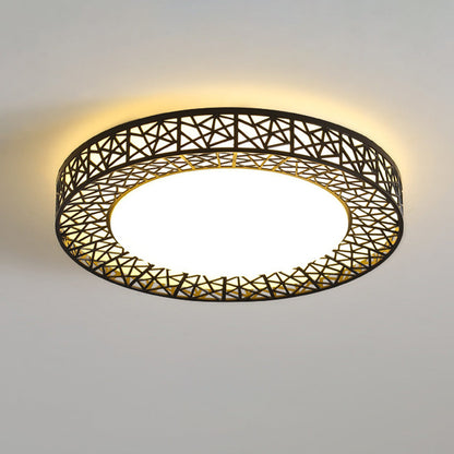 Geometric Flush Ceiling Lamp