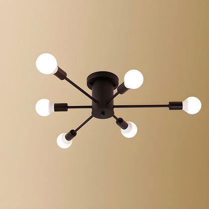 Gold Iron Bedroom Chandelier