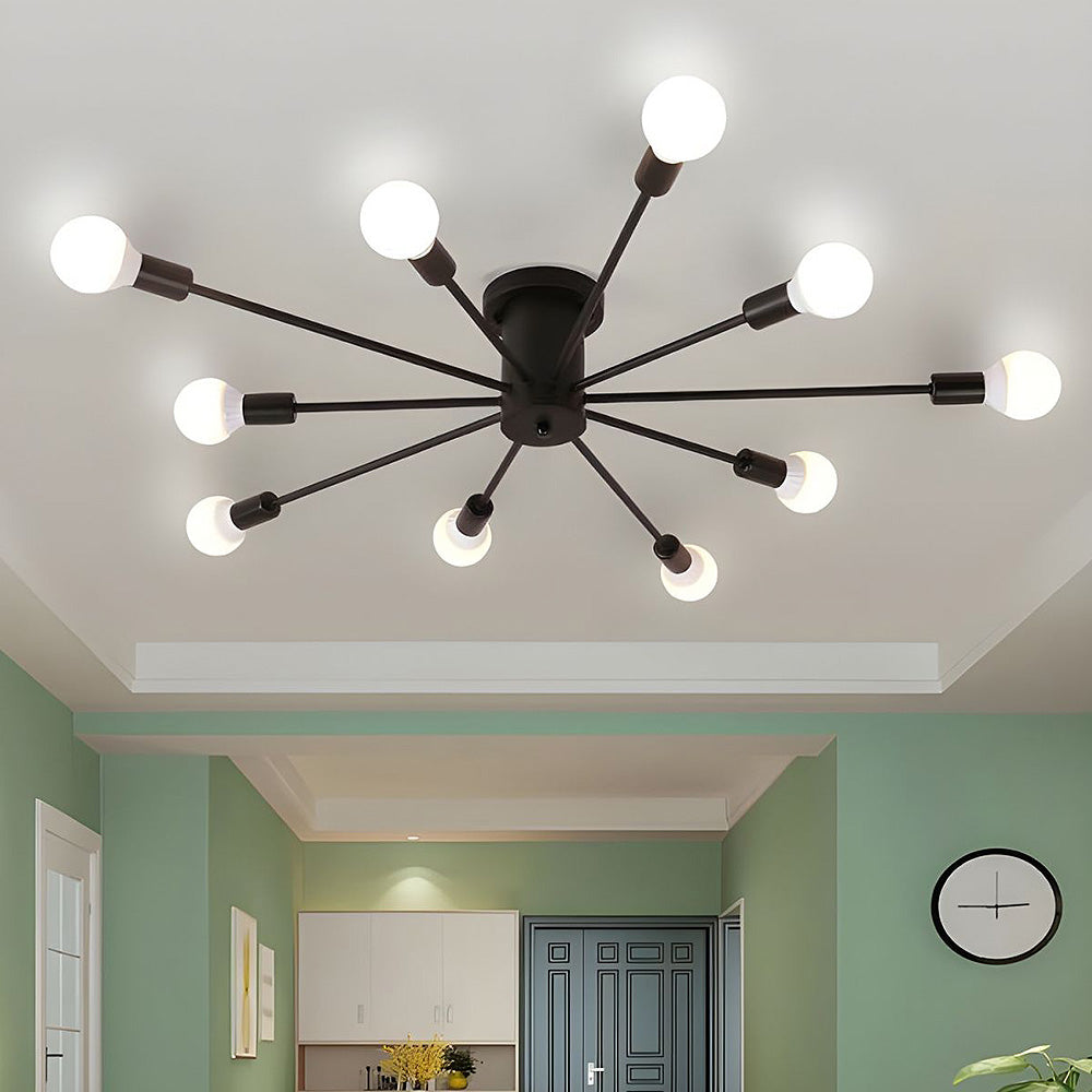 Gold Iron Bedroom Chandelier