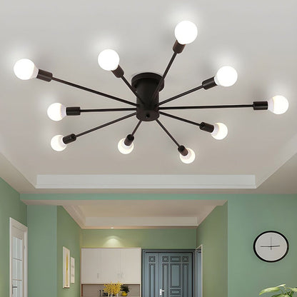 Gold Iron Bedroom Chandelier