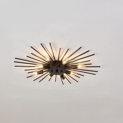 Metallic Spider Arm Ceiling Light