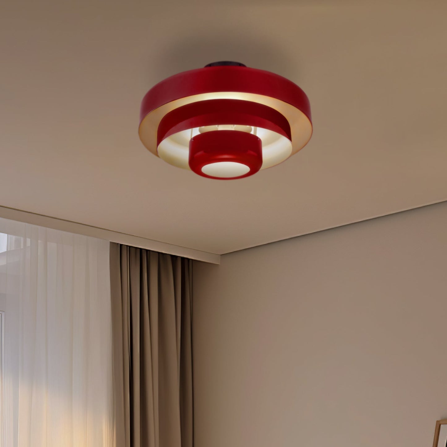 Mid-Century Flush Mount Light