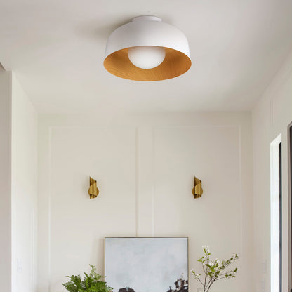 Sleek Metal Dome Light