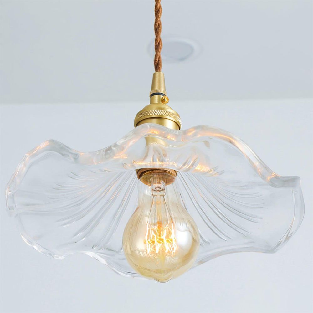 Floral Glass Pendant Lamp