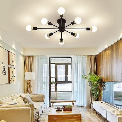 Gold Iron Bedroom Chandelier