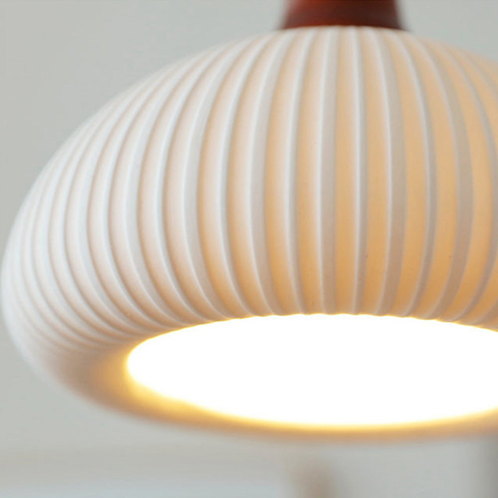 Handcrafted White Ceramic Light