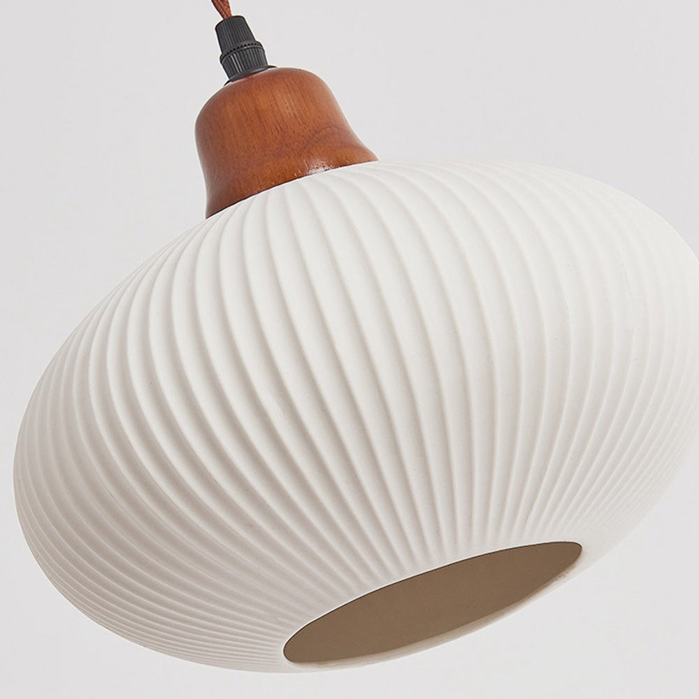 Handcrafted White Ceramic Light