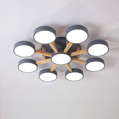 Modern Flush Bedroom Lamp