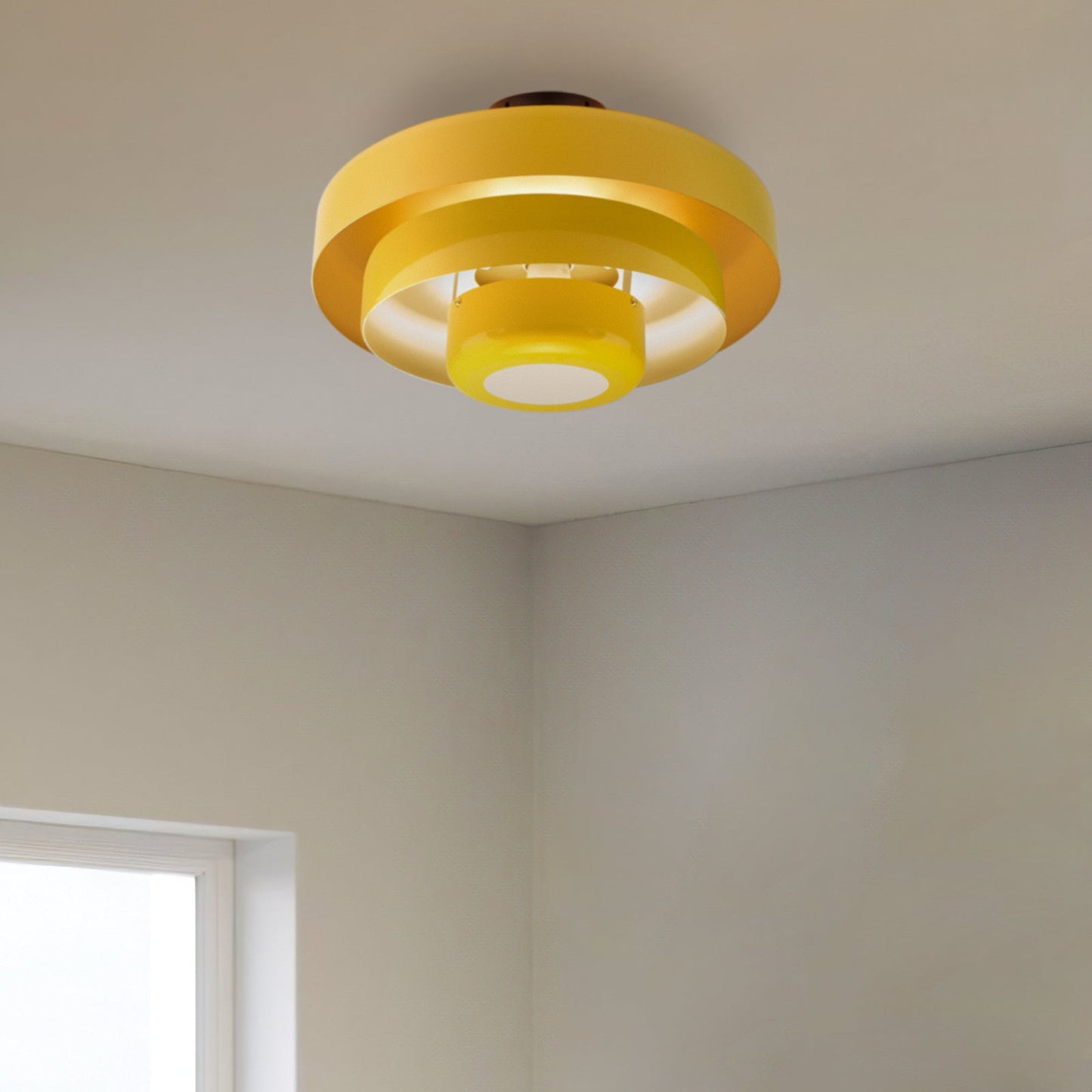 Mid-Century Flush Mount Light