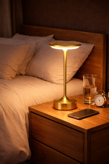 Amberlin Art Deco Brass Table Lamp