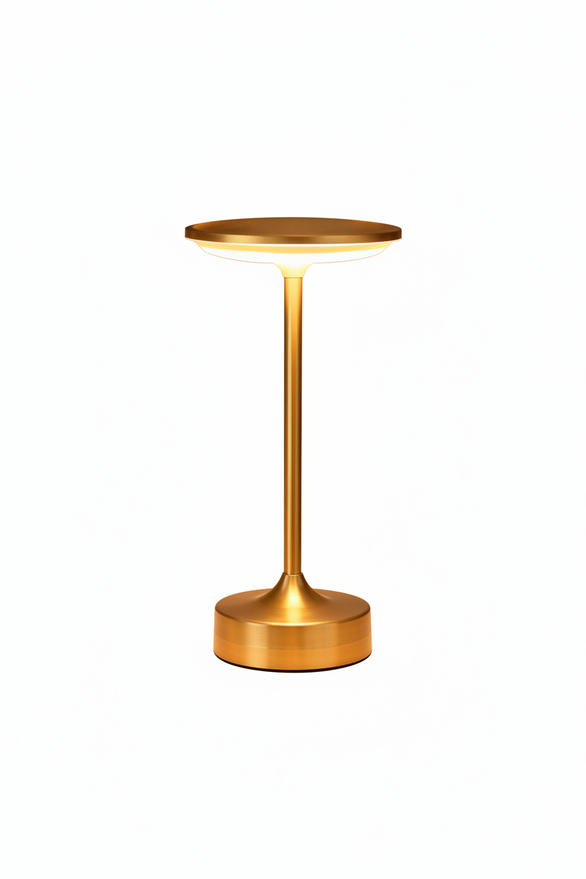 Amberlin Art Deco Brass Table Lamp