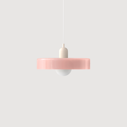 Colorful Bauhaus Glass Pendant