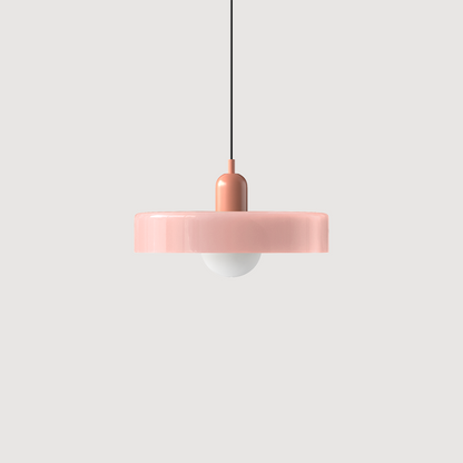 Colorful Bauhaus Glass Pendant