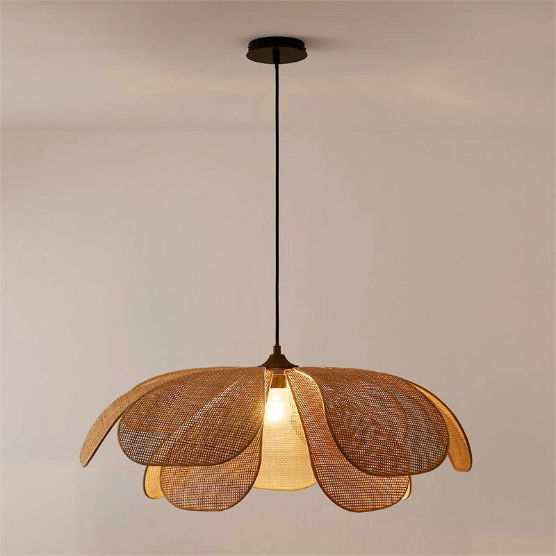 Rattan Petal Ceiling Light