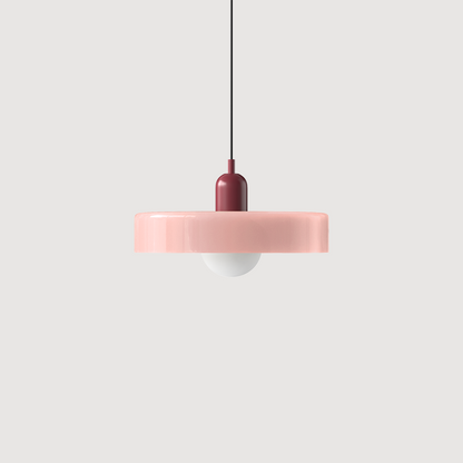 Colorful Bauhaus Glass Pendant