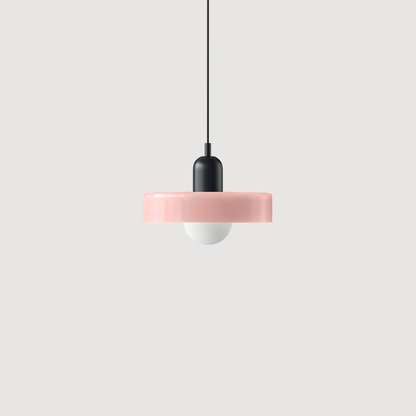Colorful Bauhaus Glass Pendant