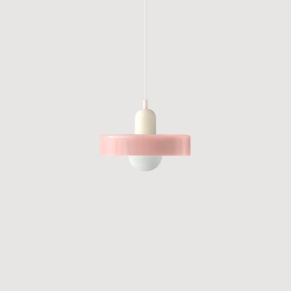 Colorful Bauhaus Glass Pendant